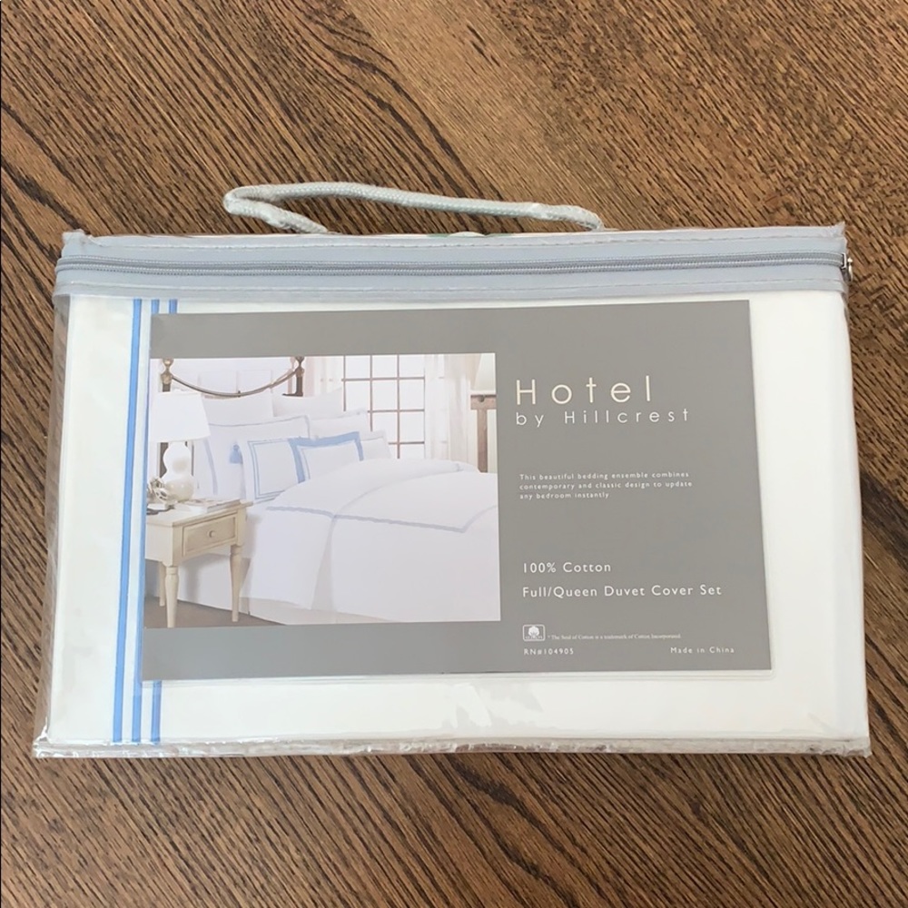 White Duvet Cover and Sham Set - Full or Queen